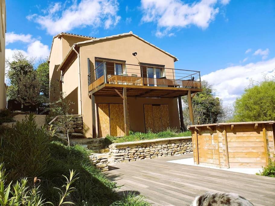 La Castellane, Vue Imprenable Sur Le Luberon Villa Saignon Exterior photo